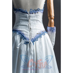 【READY】Corpse Bride Emily Cosplay Costume Halloween Dress N08774 Costumes