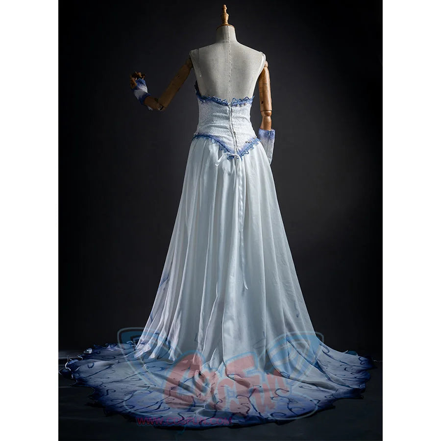 【READY】Corpse Bride Emily Cosplay Costume Halloween Dress N08774 Costumes