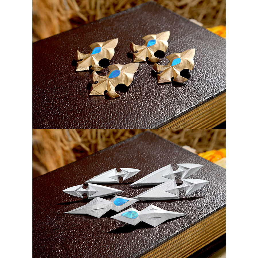 Decorative pins and accessories set for DNA Duet Night Abyss Truffle cosplay costume attachments