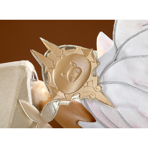 Golden shoulder ornament with star design for DNA Duet Night Abyss Truffle cosplay costume detail