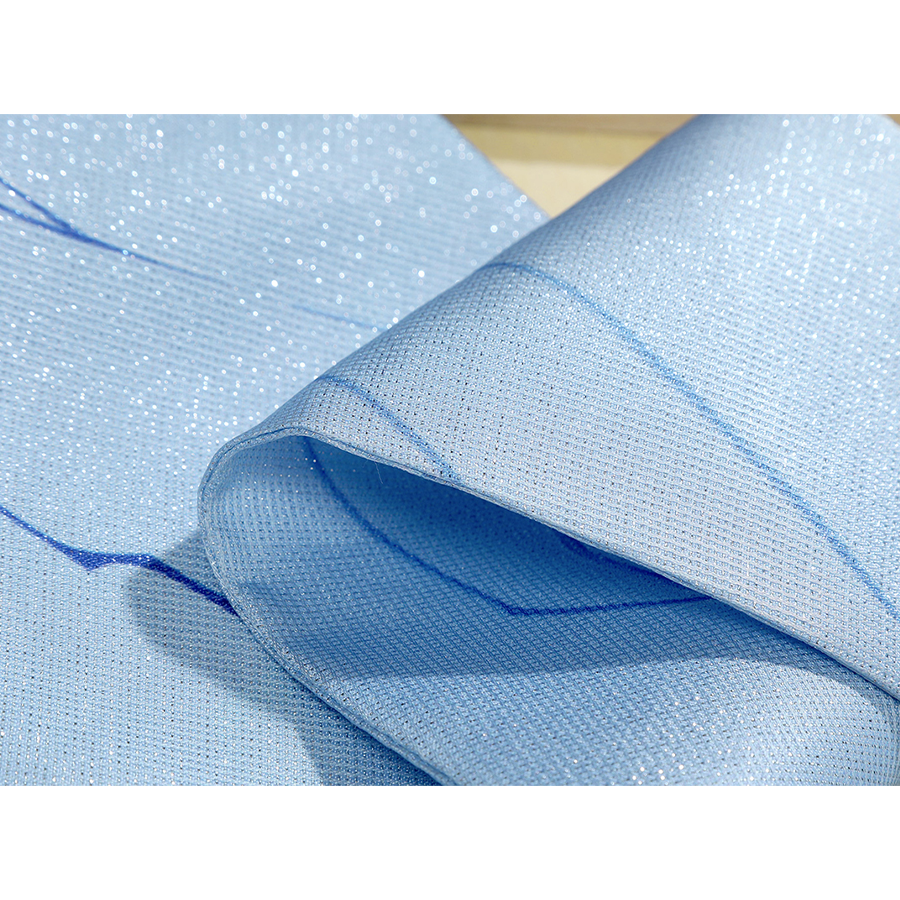 Blue cape fabric texture detail for DNA Duet Night Abyss Truffle cosplay costume train material