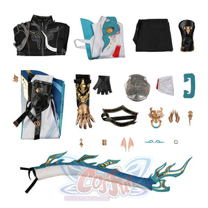 Dan Heng Permansor Terrae Cosplay Costume, tail sold separately.