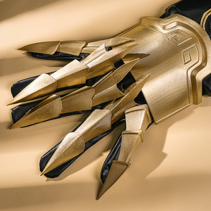 Dan Heng Permansor Terrae Cosplay Costume, gold modeling dragon claw shape decoration.