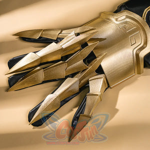 Dan Heng Permansor Terrae Cosplay Costume, gold modeling dragon claw shape decoration.