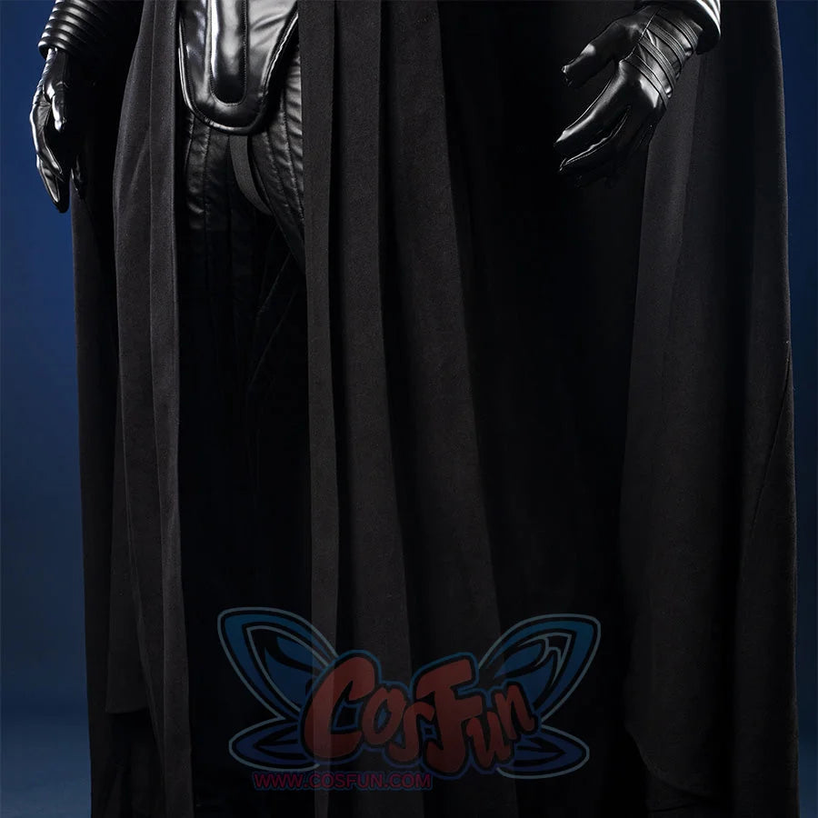 Luke Skywalker cosplay costume lower robe hem with textured glove and cloak draping