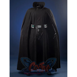 Luke Skywalker cosplay costume front view with hooded cloak and detailed belt accessories