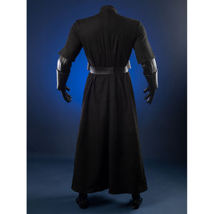 Luke Skywalker cosplay costume rear perspective showing robe structure and gloves