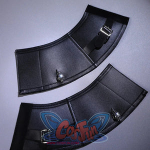 Dead by Daylight Danny Johnson Cosplay Costume, black PU leather wrist guards with belt and accessories