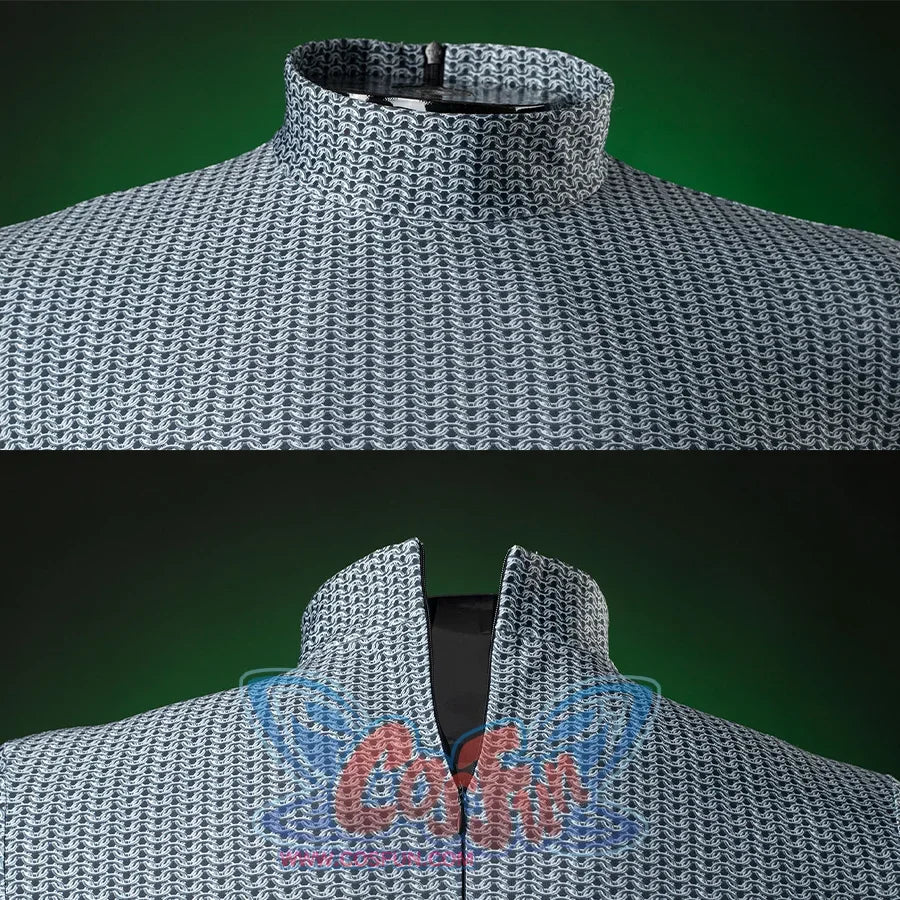 Doctor Doom Cosplay Costume Inside is a printed suit, the top has a high collar and a zipper on the back, making it easier to put on and take off.