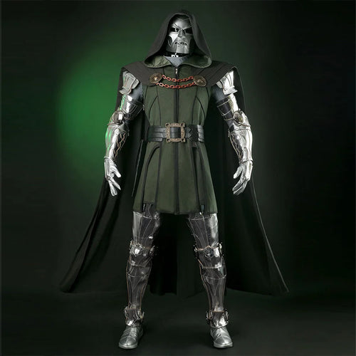 【SELECT SIZES READY TO SHIP】Dr. Doom Victor von Doom Cosplay Costume N09375