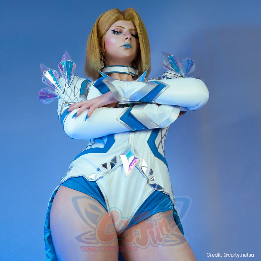 Game Rivals Emma Frost White Queen Cosplay Costume N09436 Costumes