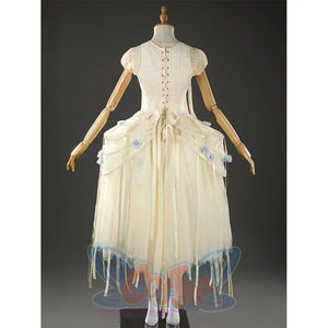 Enid Sinclair cosplay costume back view featuring lace-up closure and flowing tulle skirt