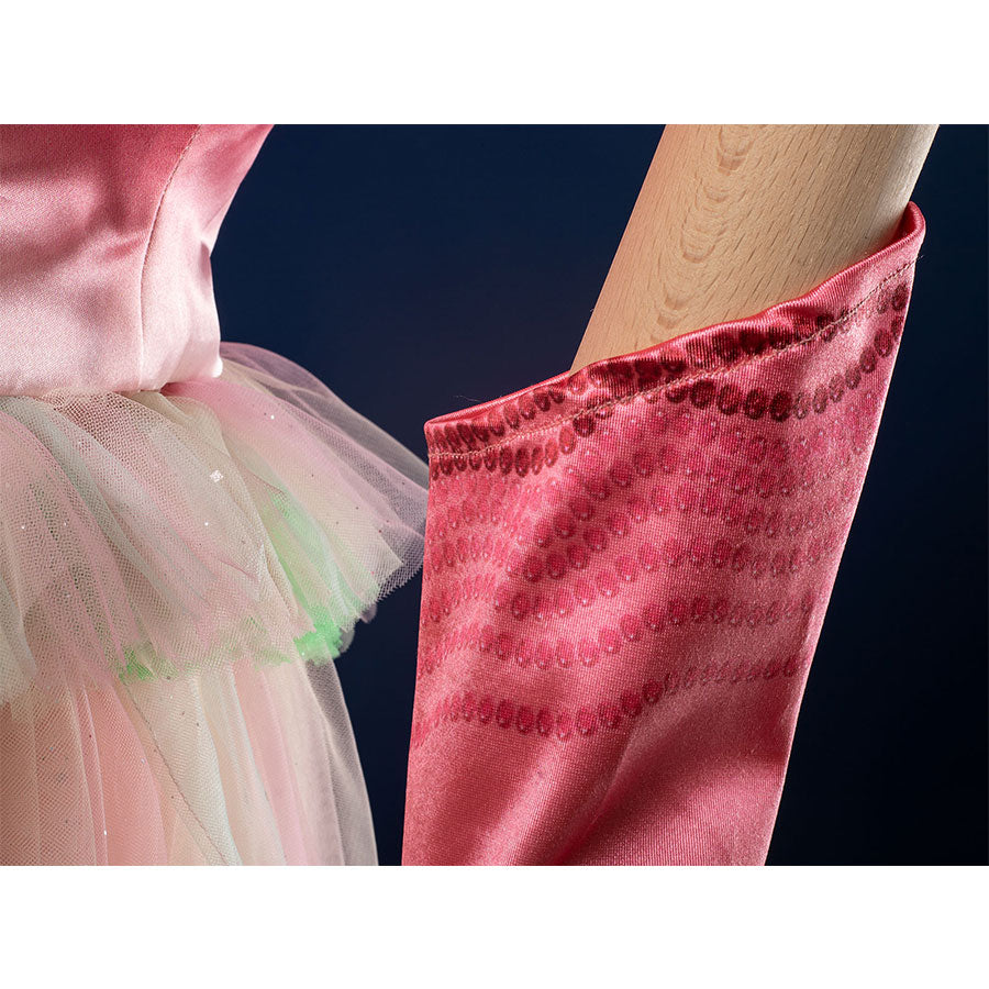 Gloves fabric: Glinda Cosplay Costume gloves material close-up.