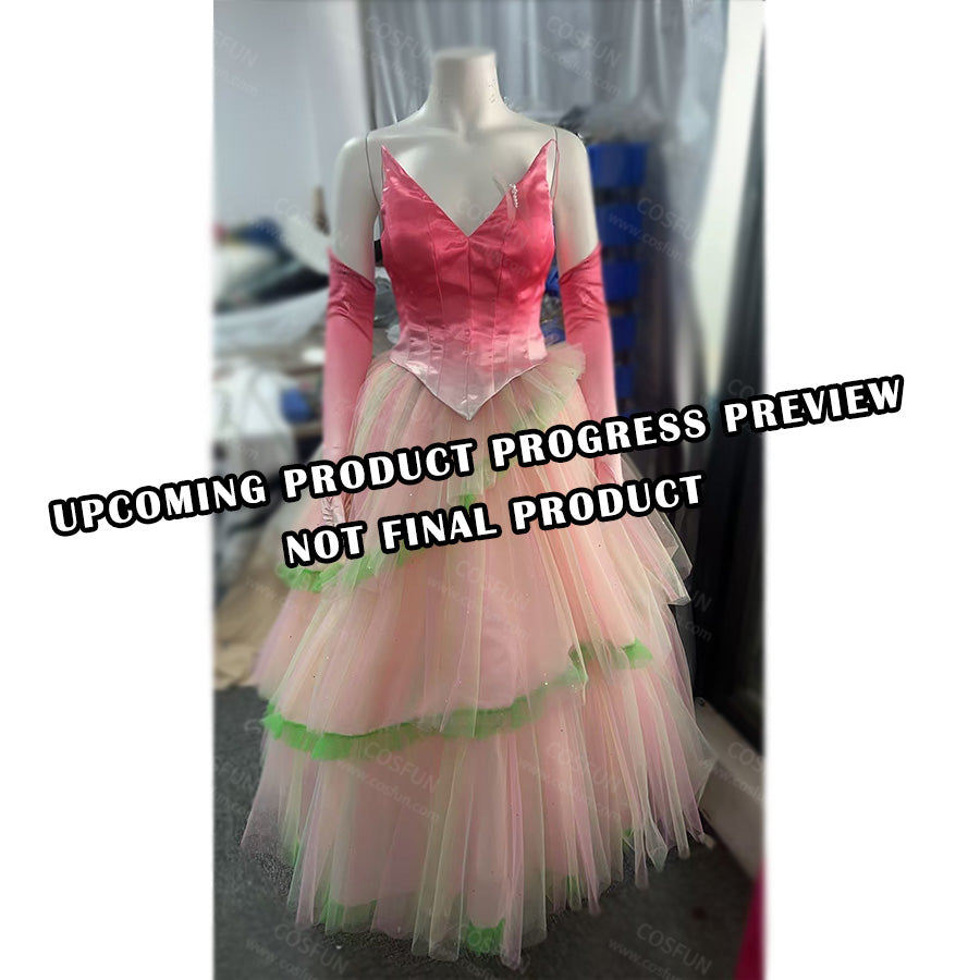 【CONFIRMATION】Deposit Fairytale Rainbow Ombre Tulle Dress Glinda Cosplay Costume
