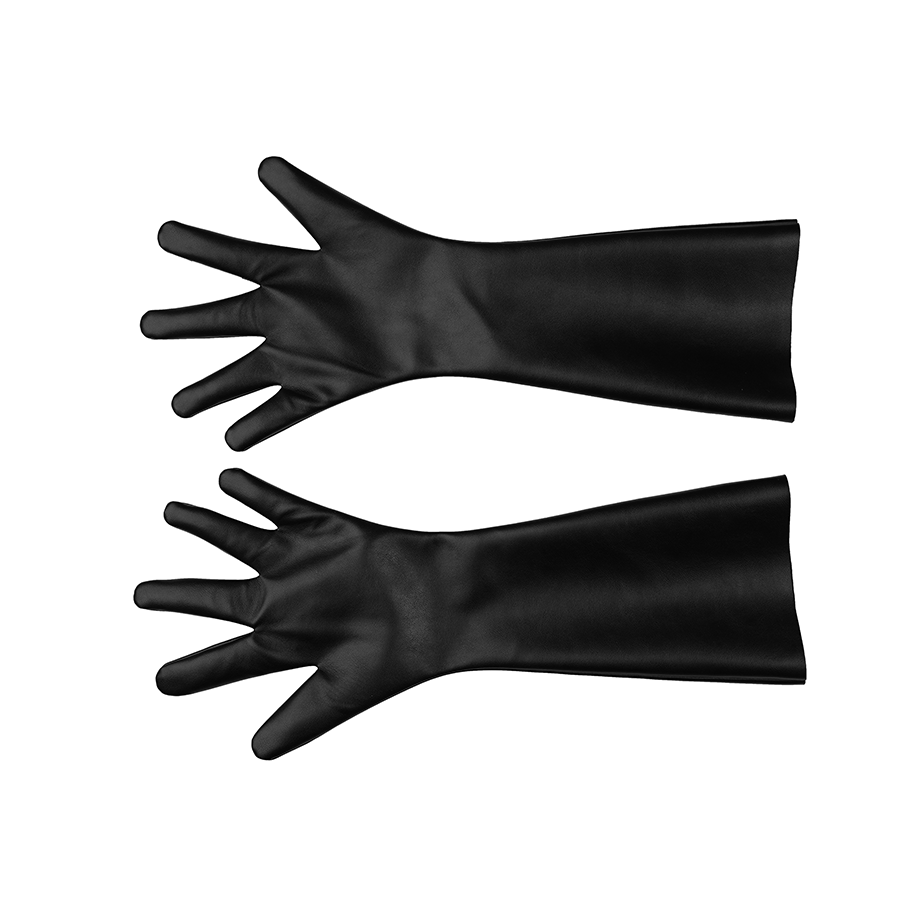 Final Fantasy XVI Joshua Rosfield Cosplay Costume, black PU leather gloves.