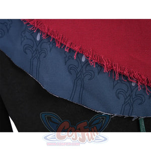 Final Fantasy XVI Joshua Rosfield Cosplay Costume, the bottom layer of the shawl is made of blue printed fabric.