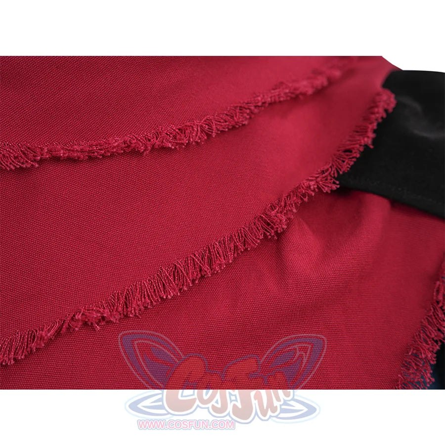 Final Fantasy XVI Joshua Rosfield Cosplay Costume, red brushed fabric shawl.