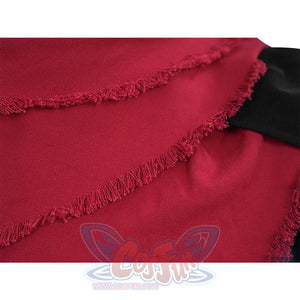 Final Fantasy XVI Joshua Rosfield Cosplay Costume, red brushed fabric shawl.