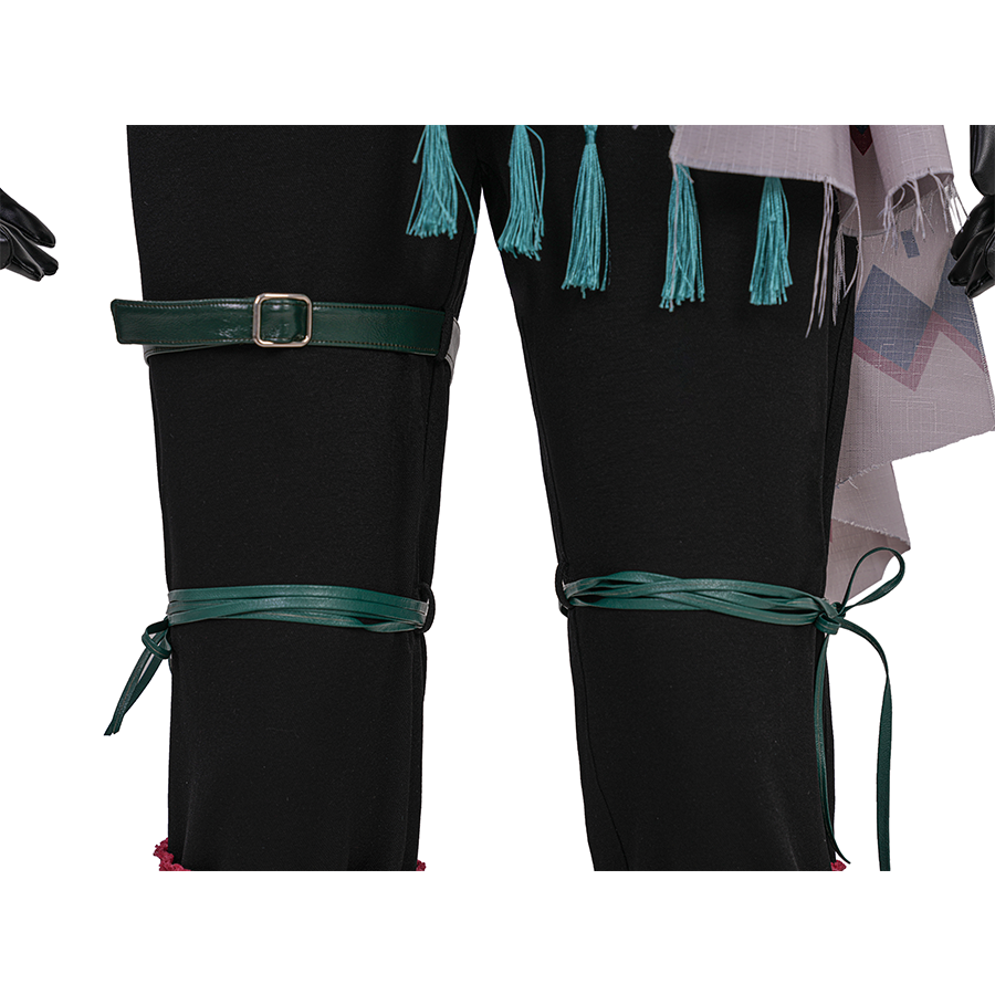 Final Fantasy XVI Joshua Rosfield Cosplay Costume, a pair of dark green straps and a dark green leg belt.