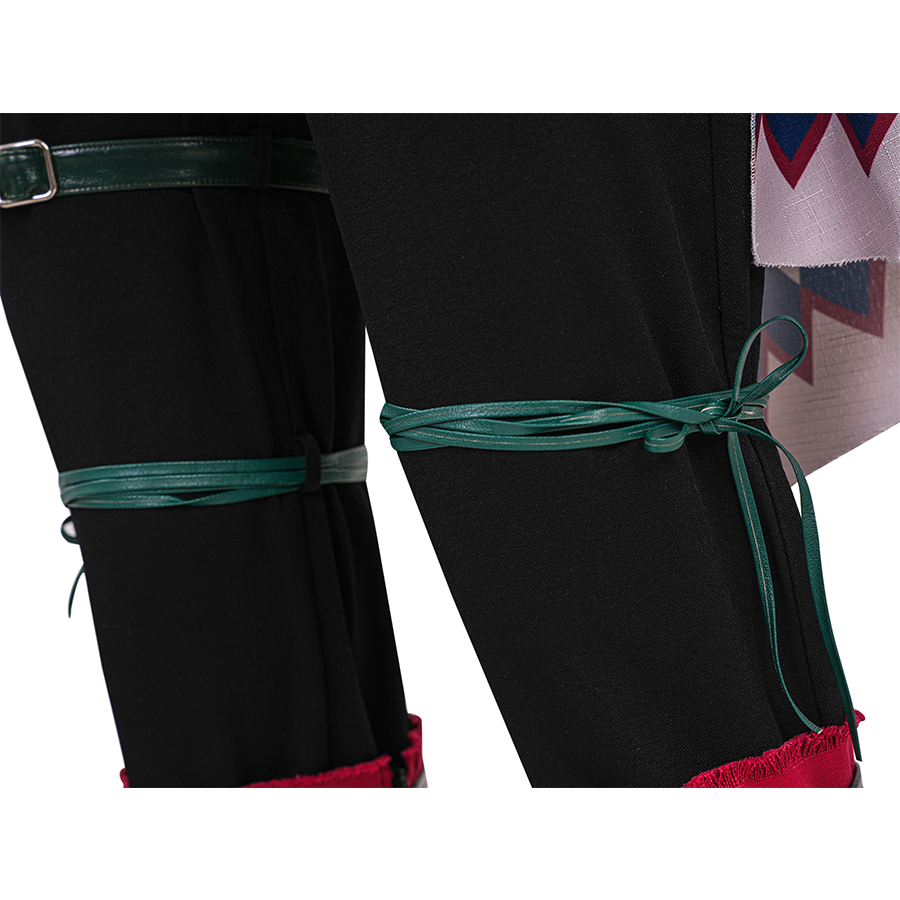 Final Fantasy XVI Joshua Rosfield Cosplay Costume, a pair of dark green straps tie on the thigh.