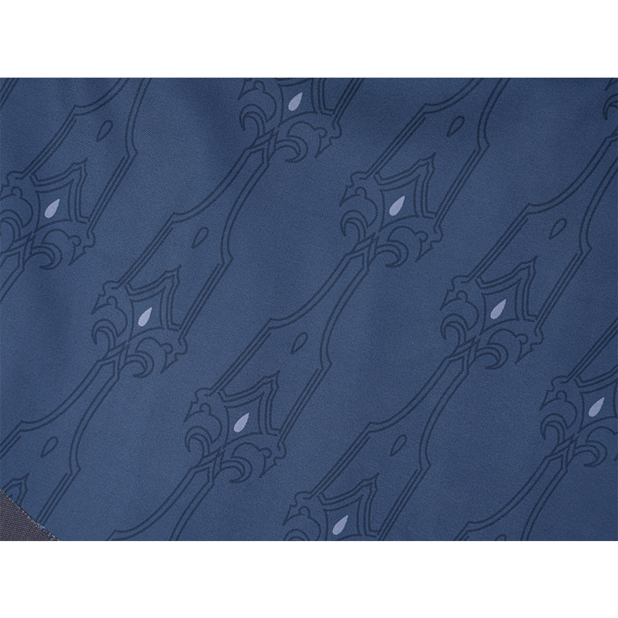 Final Fantasy XVI Joshua Rosfield Cosplay Costume, the mid layer of the shawl is made of blue printed fabric.