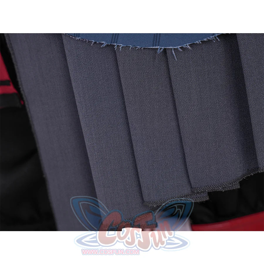 Final Fantasy XVI Joshua Rosfield Cosplay Costume, the bottom of the shawl is gray pleated frills.