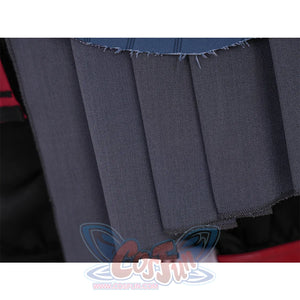 Final Fantasy XVI Joshua Rosfield Cosplay Costume, the bottom of the shawl is gray pleated frills.