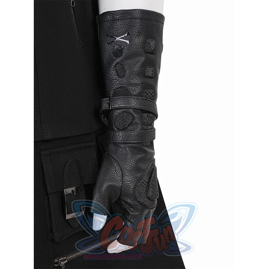 Final Fantasy XV Noctis Cosplay Costume, black PU leather glove.