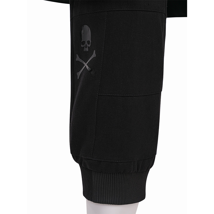 Final Fantasy XV Noctis Cosplay Costume, cropped jogger pants, each leg features a skull print.