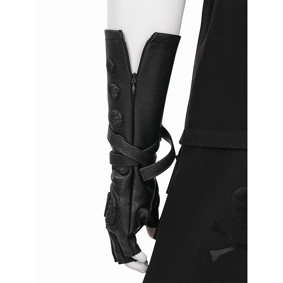 Final Fantasy XV Noctis Cosplay Costume, there is a zipper on the back of the glove.