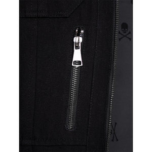 Final Fantasy XV Noctis Cosplay Costume, the jacket has a decorative zipper on each side.