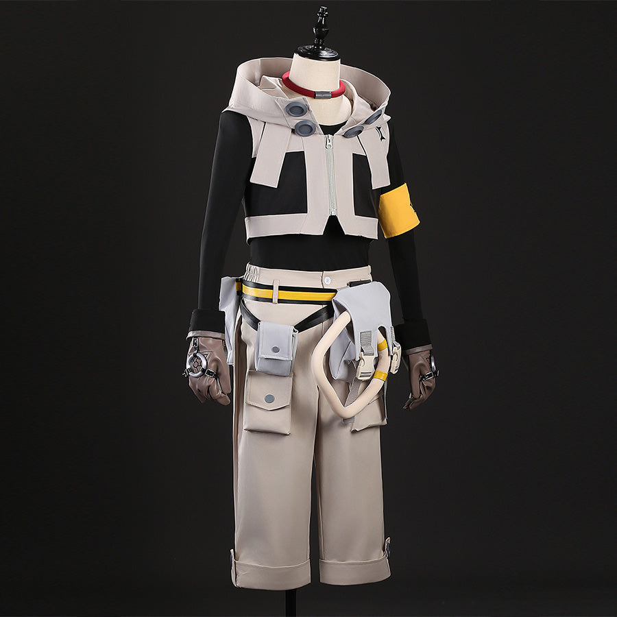Gachiakuta Rudo cosplay costume full set with jacket, yellow armband, pants and accessories