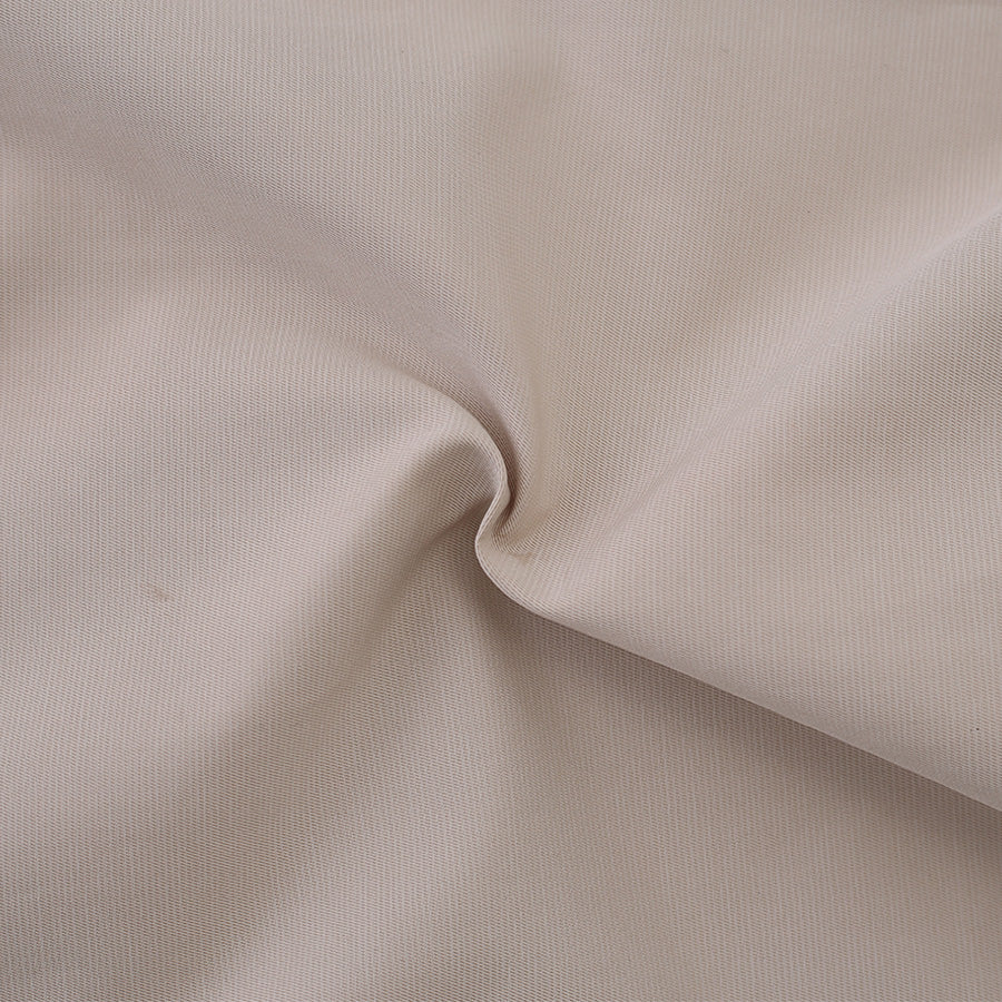 Rudo cosplay costume beige fabric texture close-up showing material quality