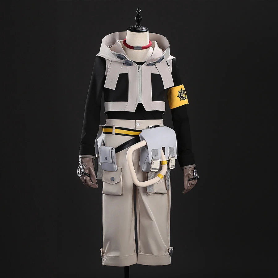 Gachiakuta Rudo cosplay costume full set with jacket, yellow armband, pants and accessories
