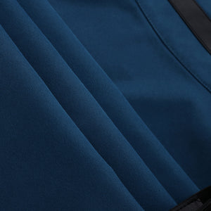 Zanka cosplay costume blue fabric material texture detail with stitching and layered design