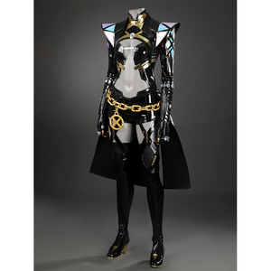 Game Rivals Emma Frost Cosplay Costume, the overall design of the outfit is bold, featuring a large waist chain.