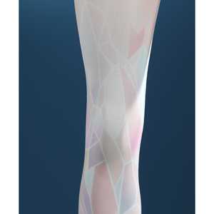 Game Rivals Luna Snow Cosplay Costume, the legs feature a large number of geometric prints.