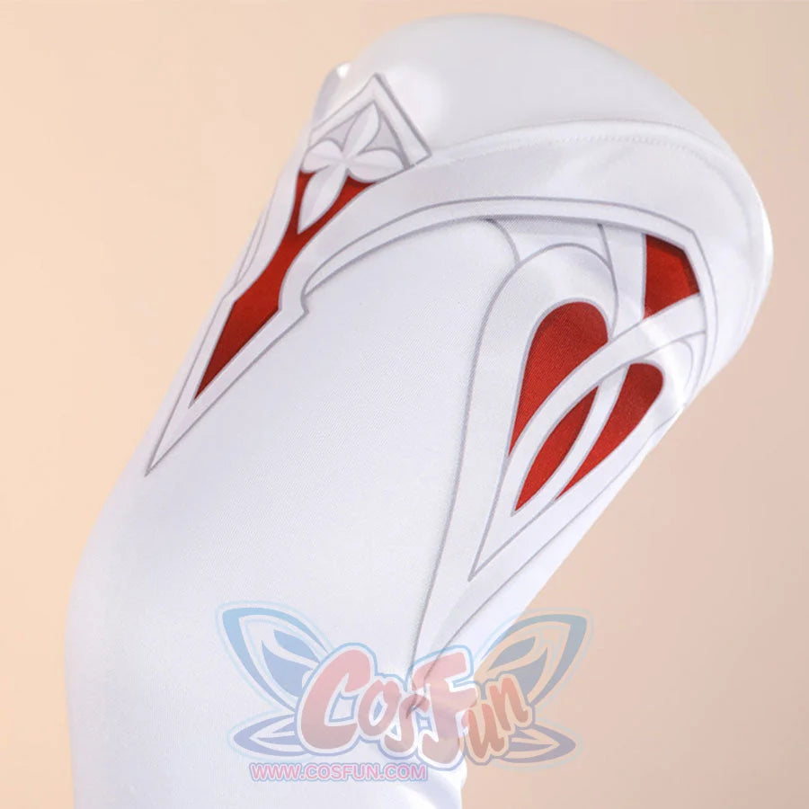 Alice Cosplay Costume magical staff prop featuring white and red wing design