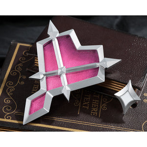 Genshin Impact Durin cosplay costume pink accessory props silver white geometric frame arrow design