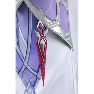 Genshin Impact Durin cosplay costume decorative charm pink diamond gems silver star accent detail