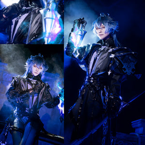 Flins cosplay collage featuring three different angles of the character, multi-scene cosplay photography
