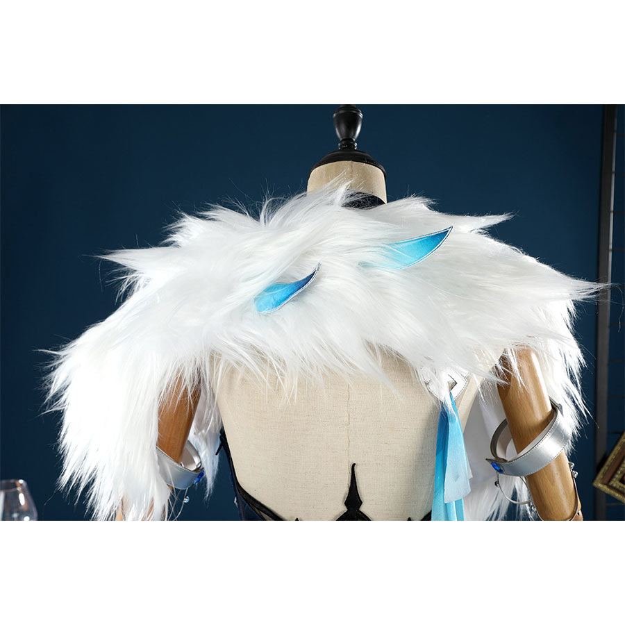 Genshin Impact Yelan Cosplay Costume Tranquil Banquet Outfit N09764