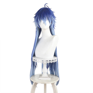 Genshin Impact Flins Cosplay Wig, the overall gradient blue wig has obvious color layering