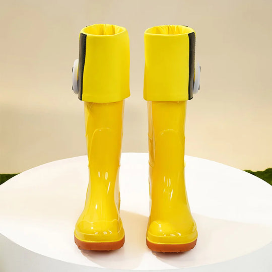 Bright yellow Manekin cosplay shoes with orange soles for Genshin Impact Miliastra Wonderland costume