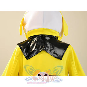 Miliastra Wonderland Manekin cosplay costume jacket back view with black collar and white inner lining