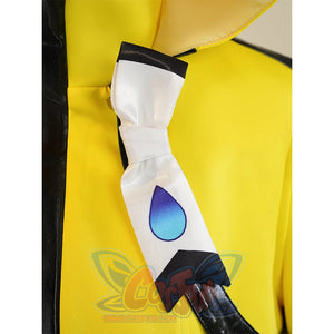 Miliastra Wonderland Manekin cosplay costume left wing drawstring with blue gradient teardrop accent