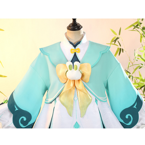 Genshin Impact Yaoyao Rainlit Bamboo Reverie Cosplay Costume N09900