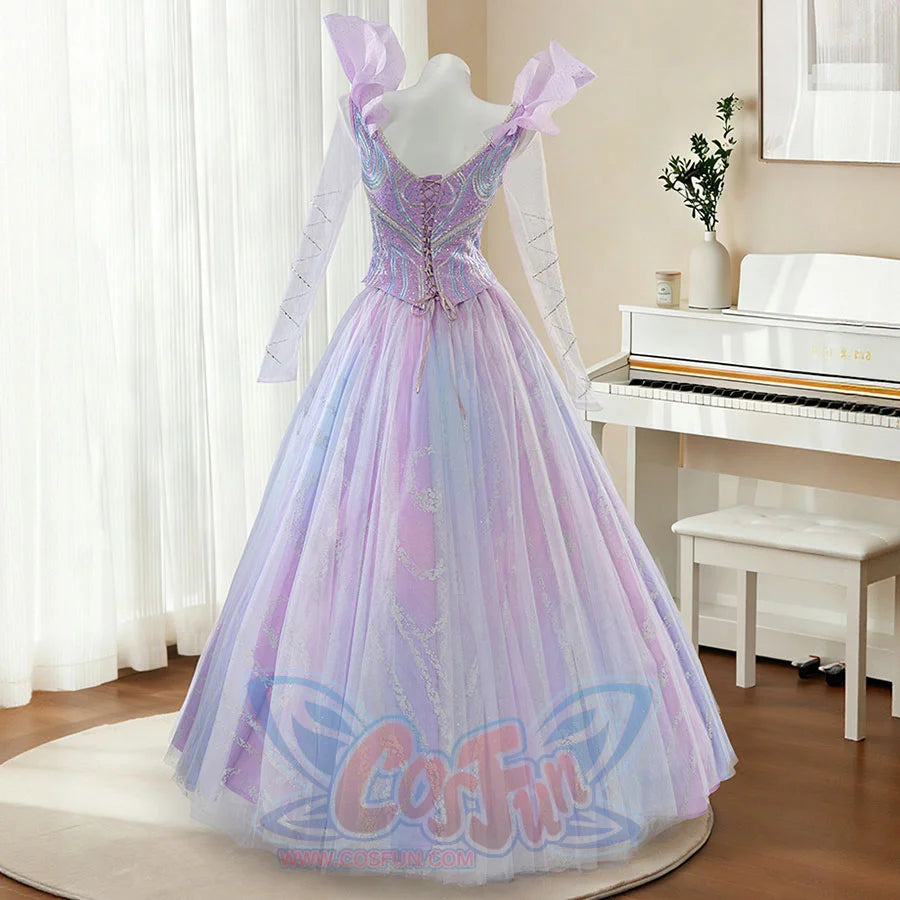 【PRE-SALE】Movie Good Witch Cosplay Costume Embroidered Blue Bubble Dress N09790, XS 【PRE-SALE】Movie Good Witch Cosplay Costume Embroidered Blue Bubble Dress N09790, XS