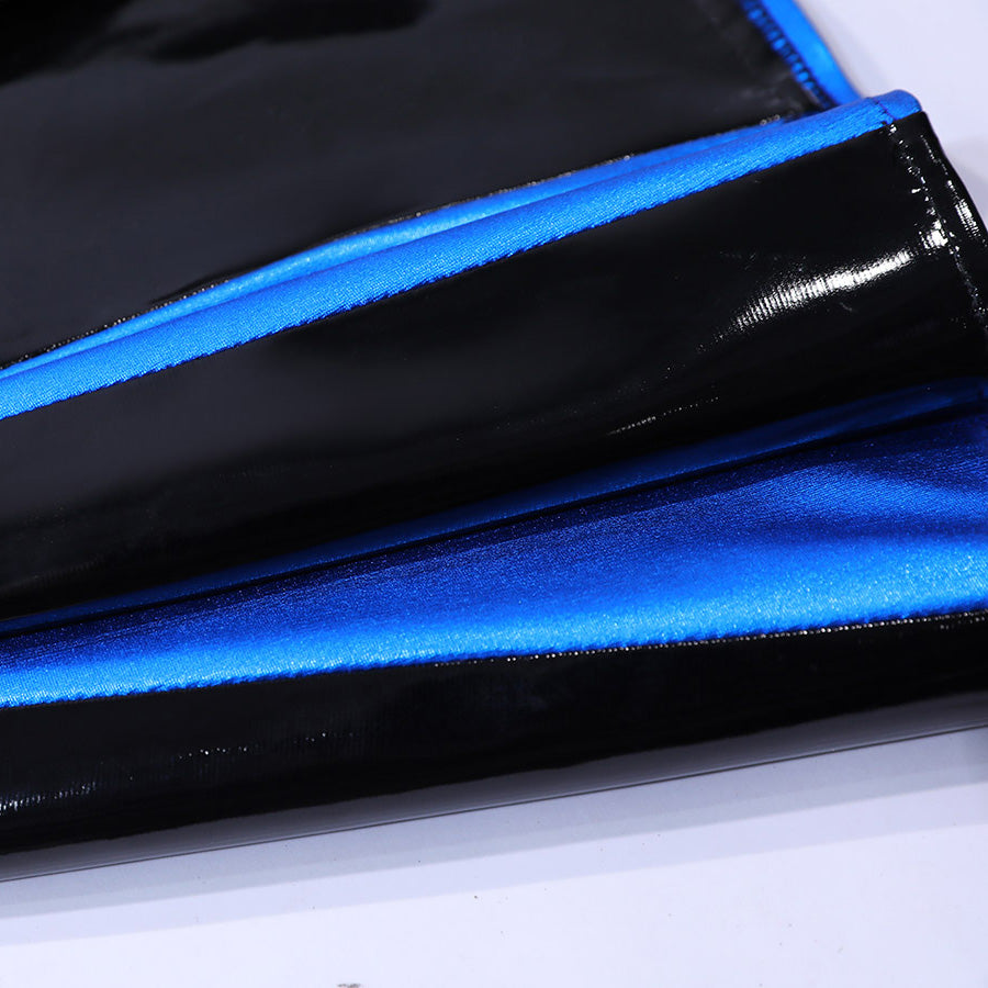 Guinevere punk costume PU leather-look mini skirt.