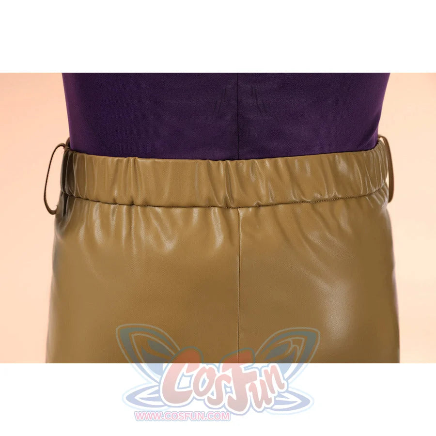 Gyro Zeppeli cosplay tan pants front detail showing elastic waistband and pockets